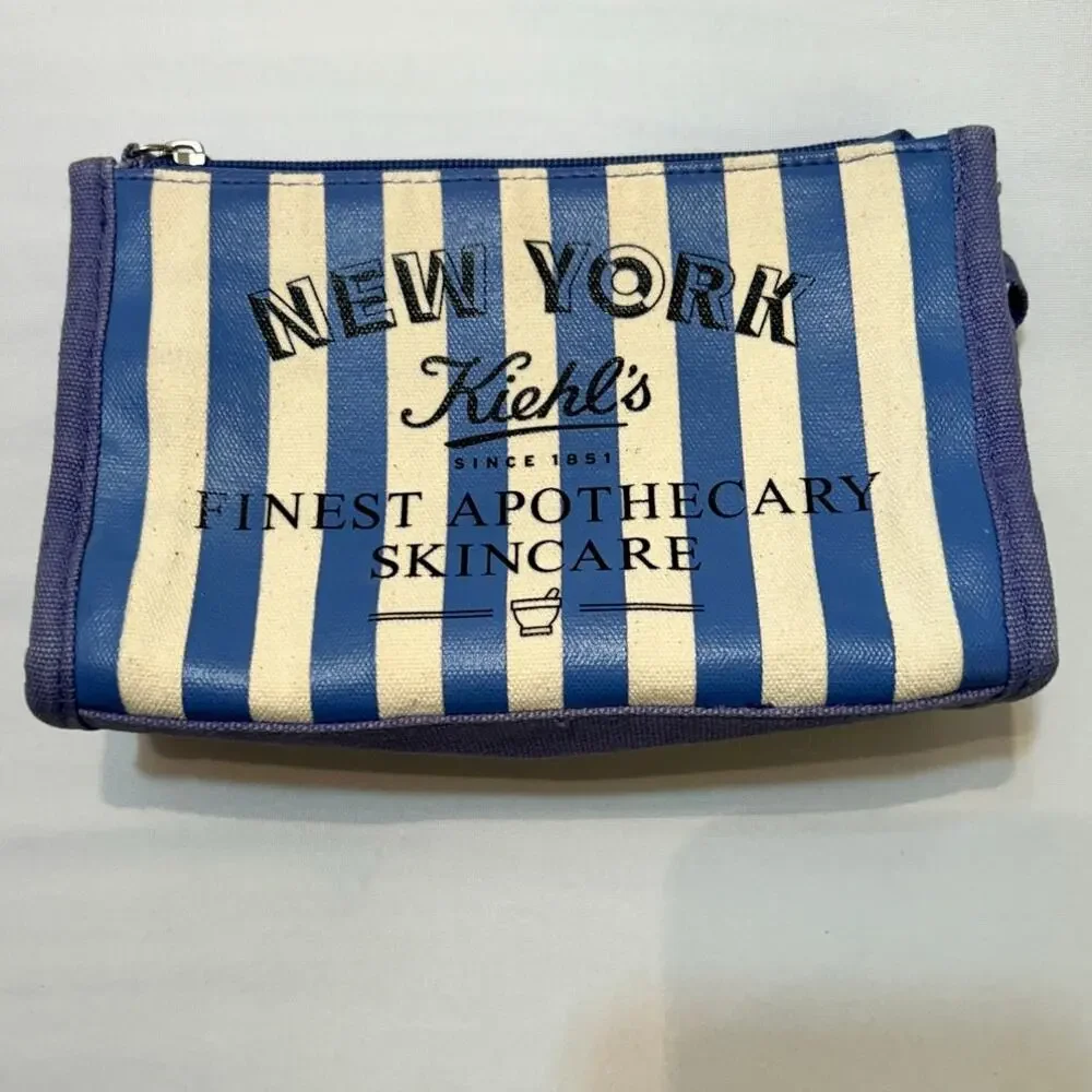 Kiehl's New York Apothecary Skincare Cosmetic Bag Pouch
